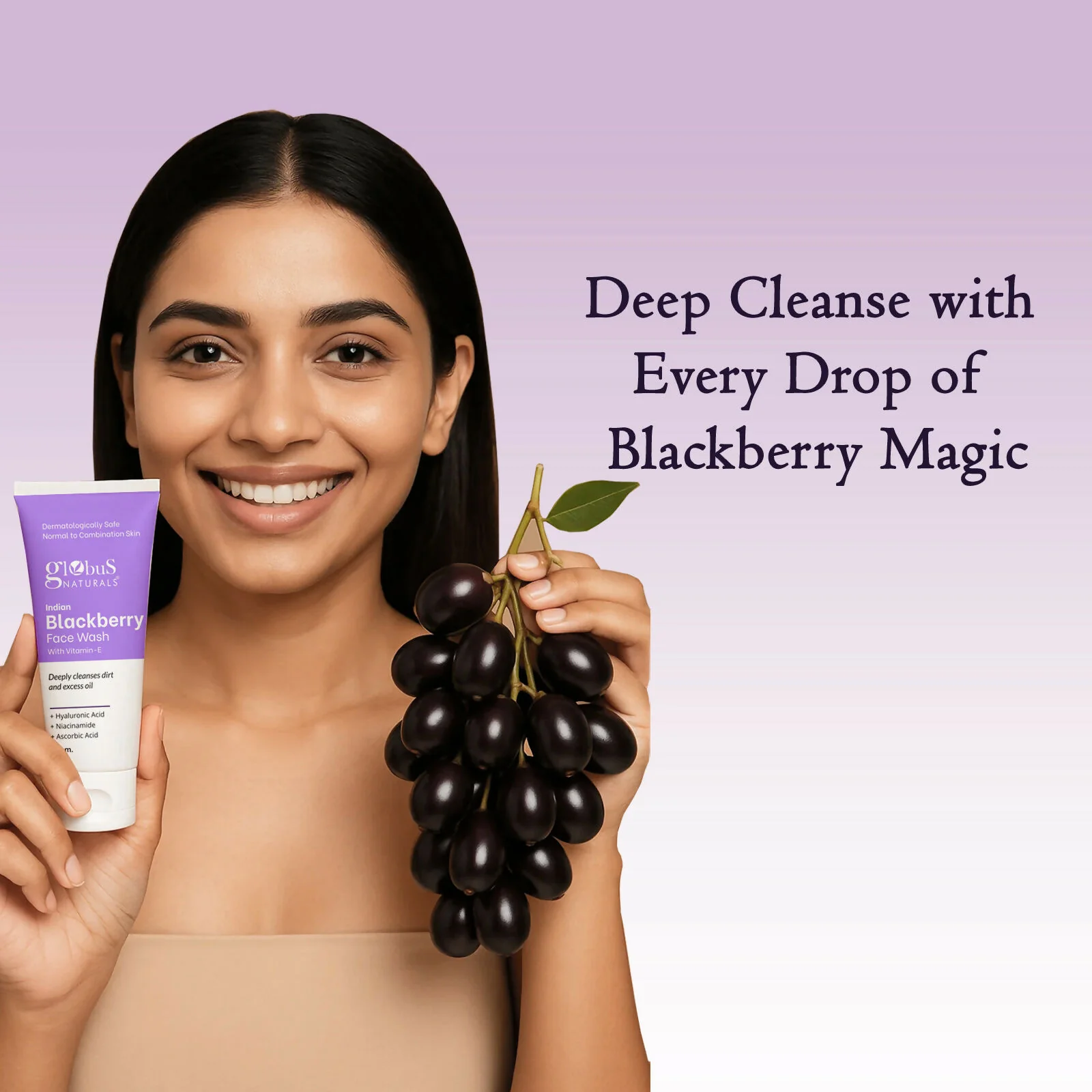 Globus Naturals Indian Blackberry Face Wash with Vitamin E - Image 5
