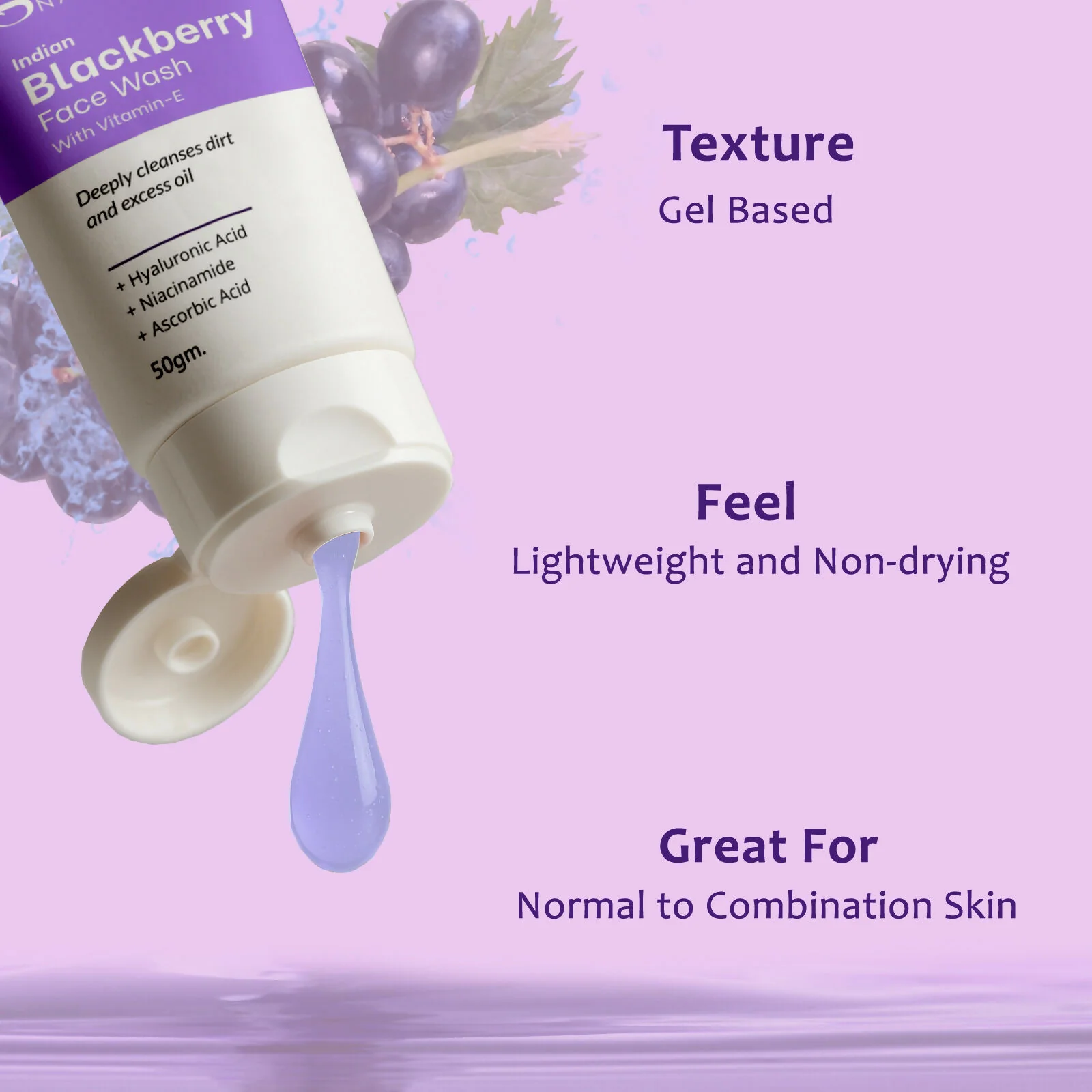 Globus Naturals Indian Blackberry Face Wash with Vitamin E - Image 7