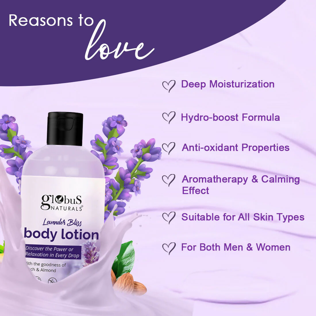 Globus Naturals Lavender Bliss Body Lotion - Image 5