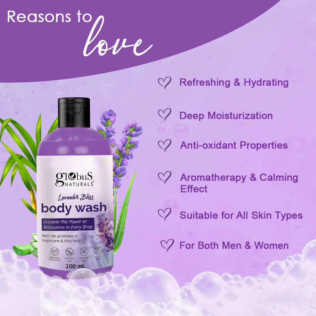 Globus Naturals Lavender Body Wash - Image 4