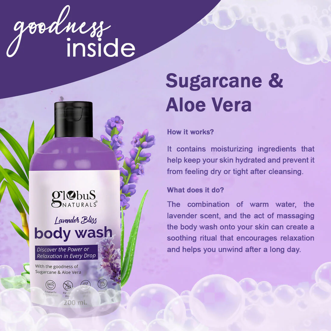 Globus Naturals Lavender Body Wash - Image 9