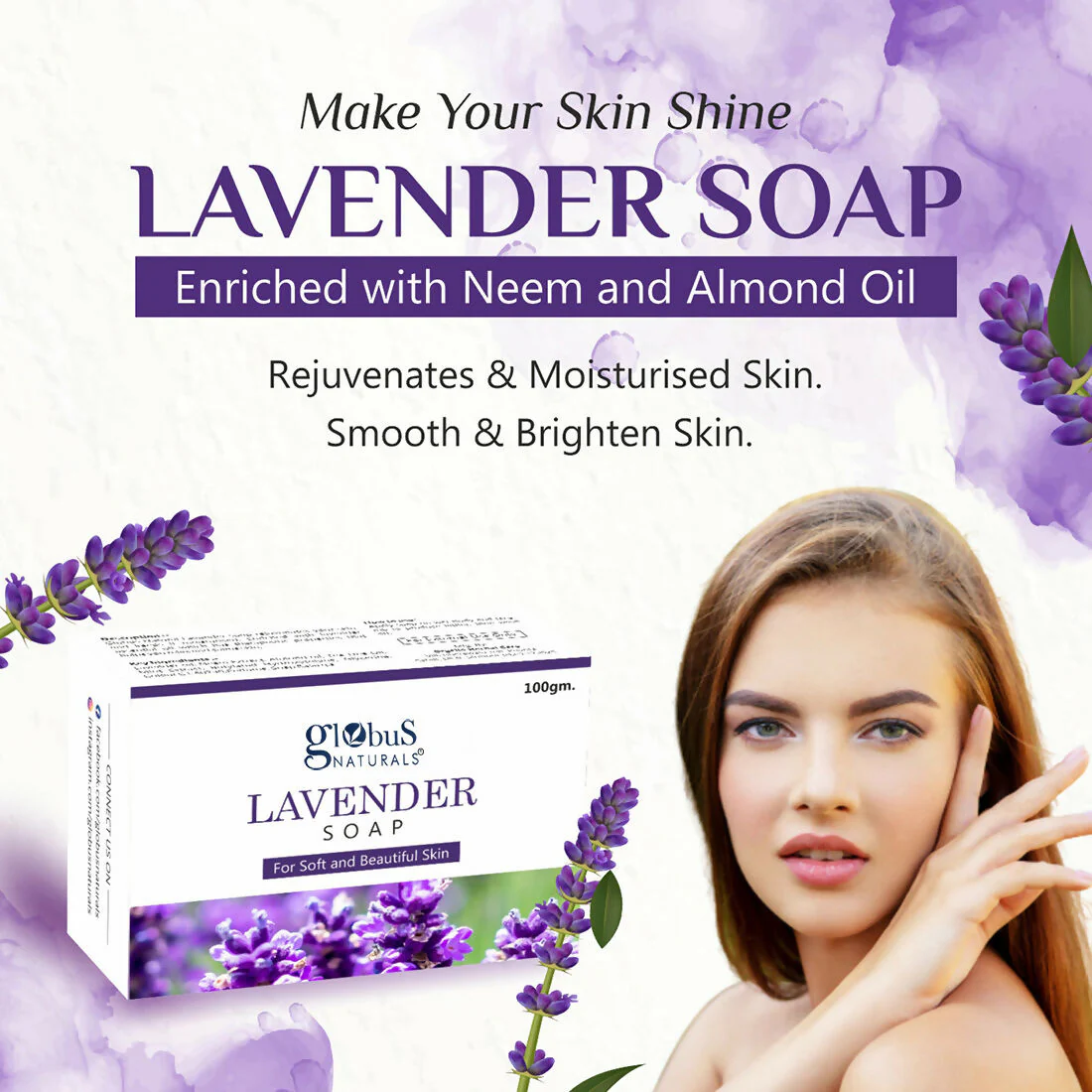 Globus Naturals Lavender Soap - Image 3