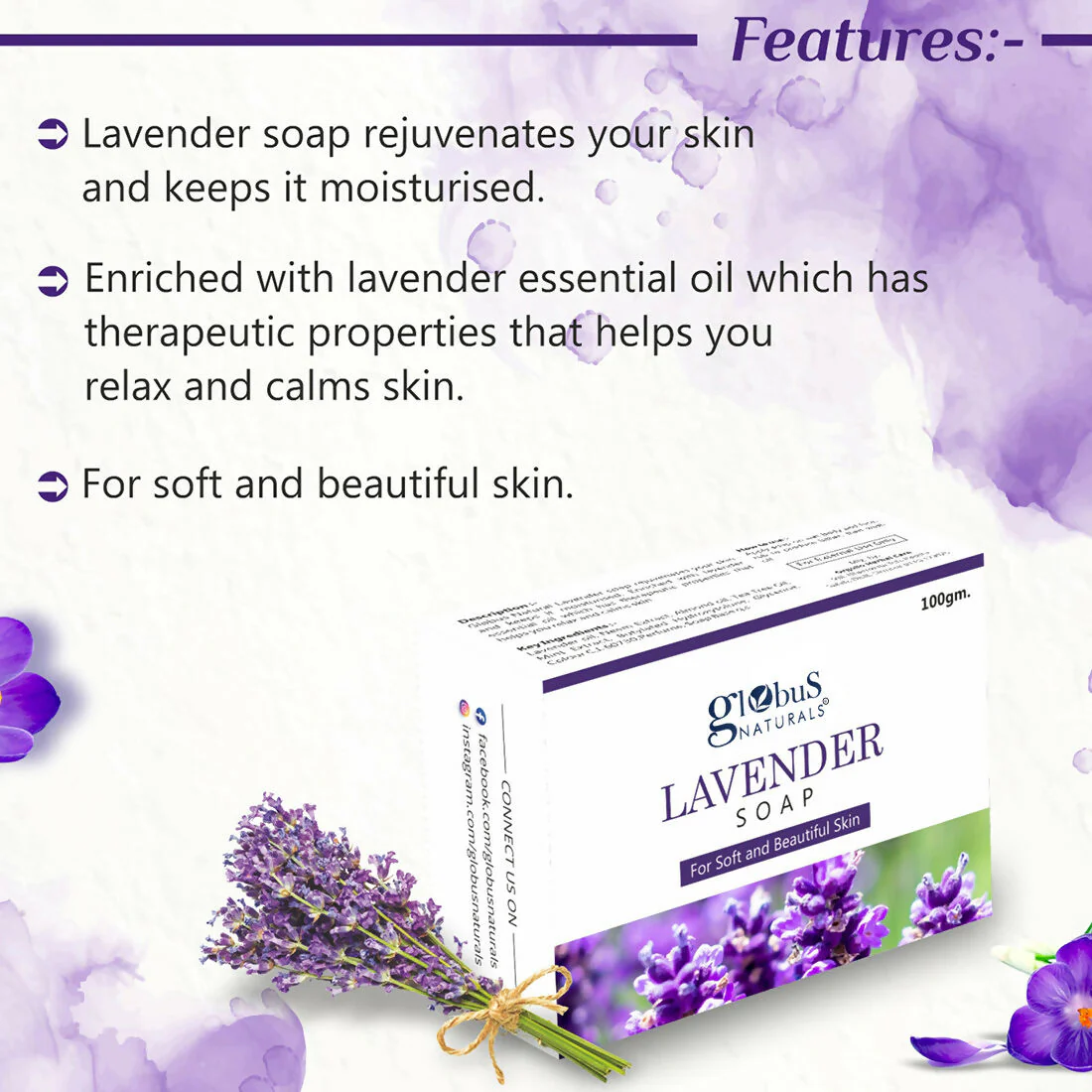 Globus Naturals Lavender Soap - Image 5
