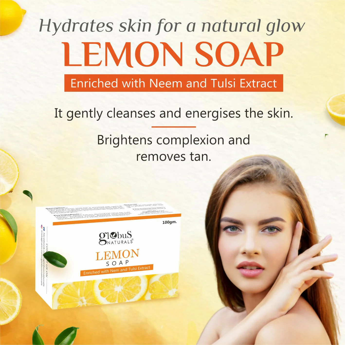 Globus Naturals Lemon Soap - Image 3