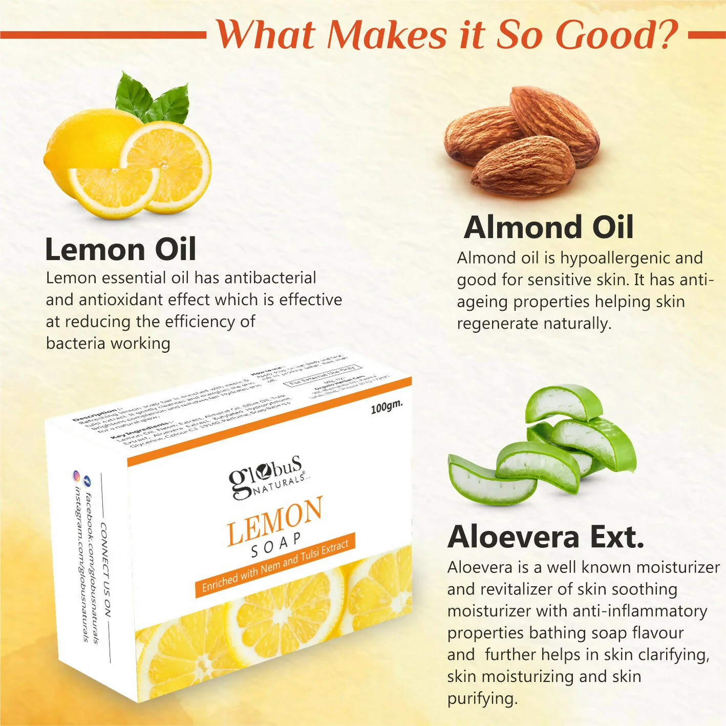 Globus Naturals Lemon Soap - Image 5