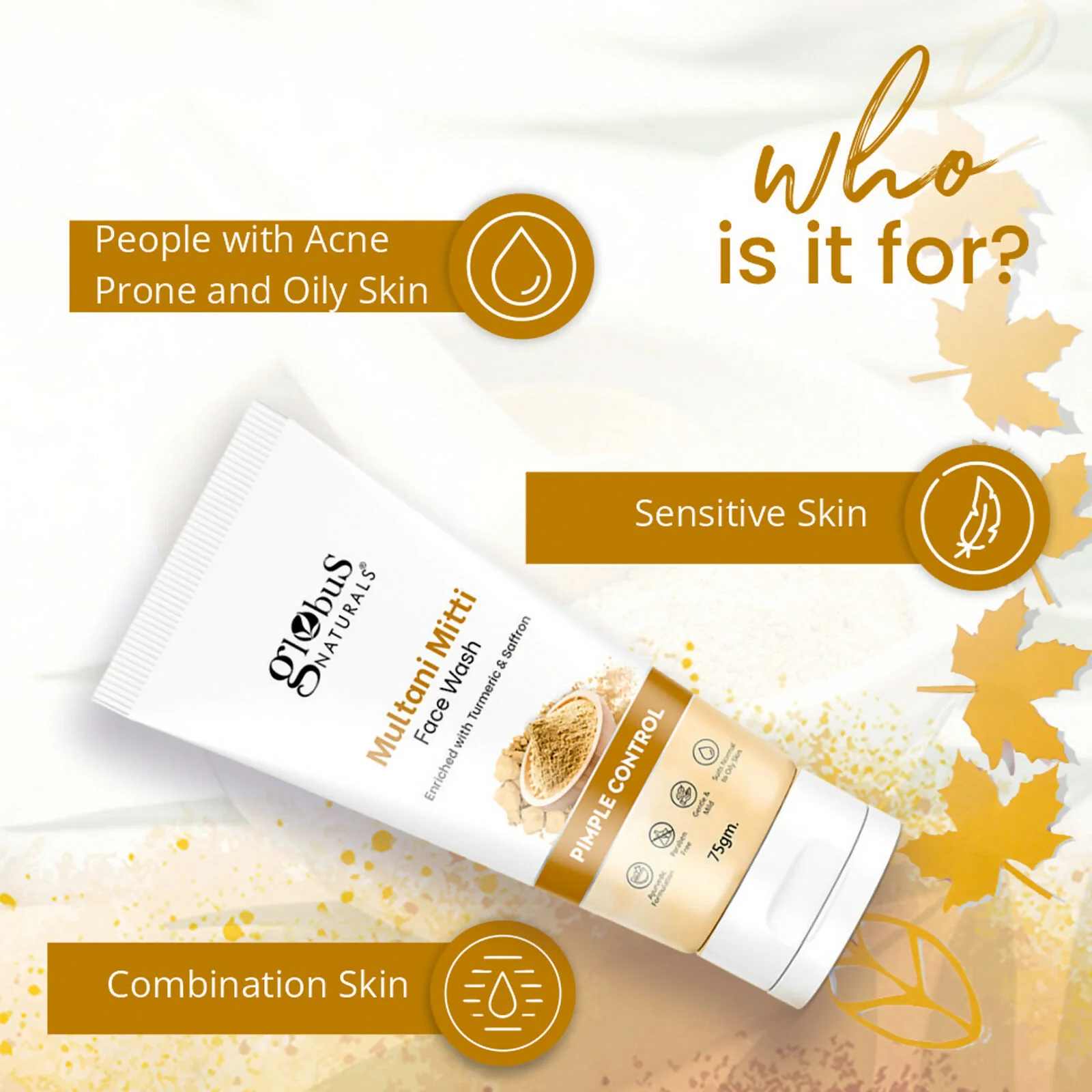 Globus Naturals Multani Mitti Face Wash - Image 8