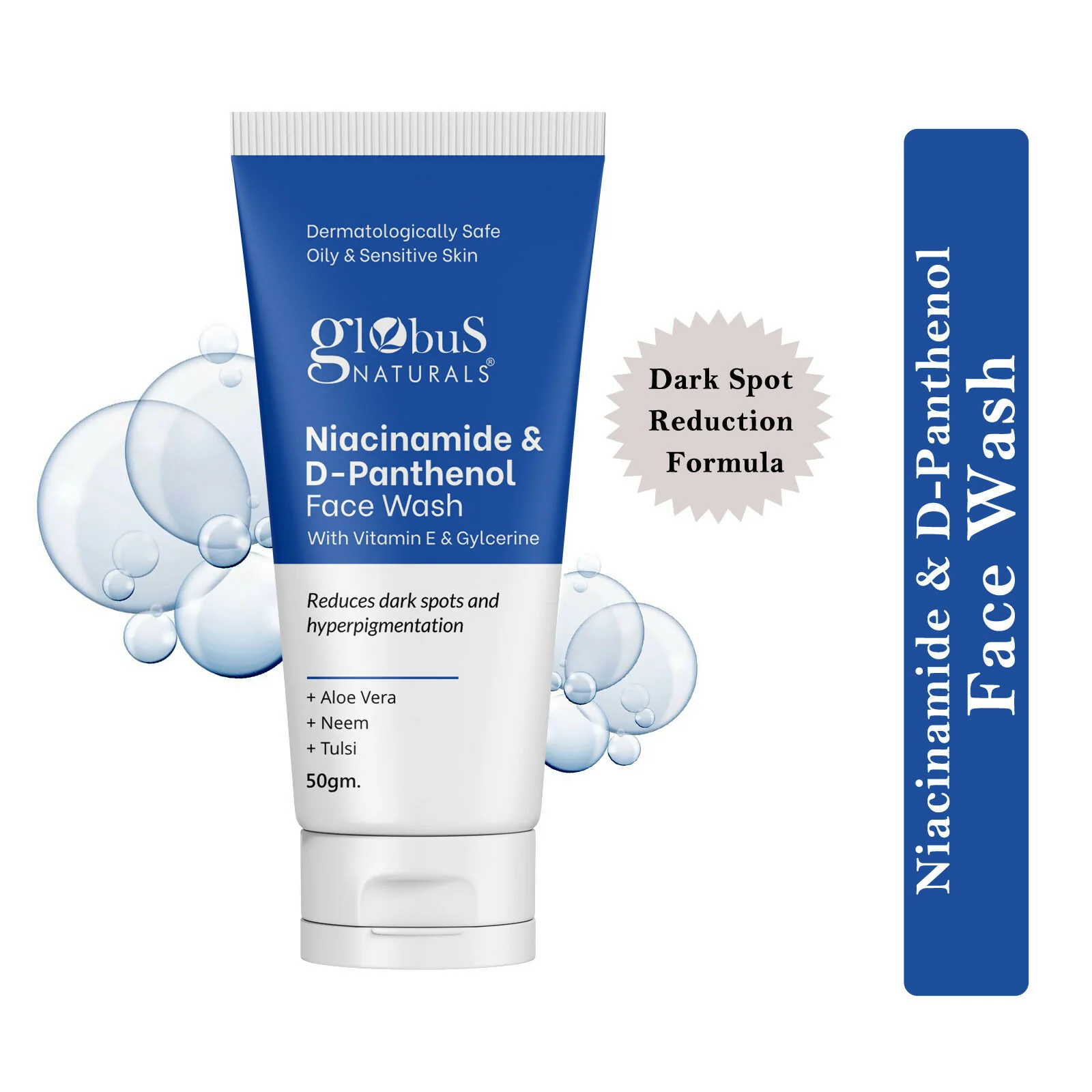 Globus Naturals Niacinamide & D-Panthenol Face Wash with Vitamin E & Glycerine - Image 2