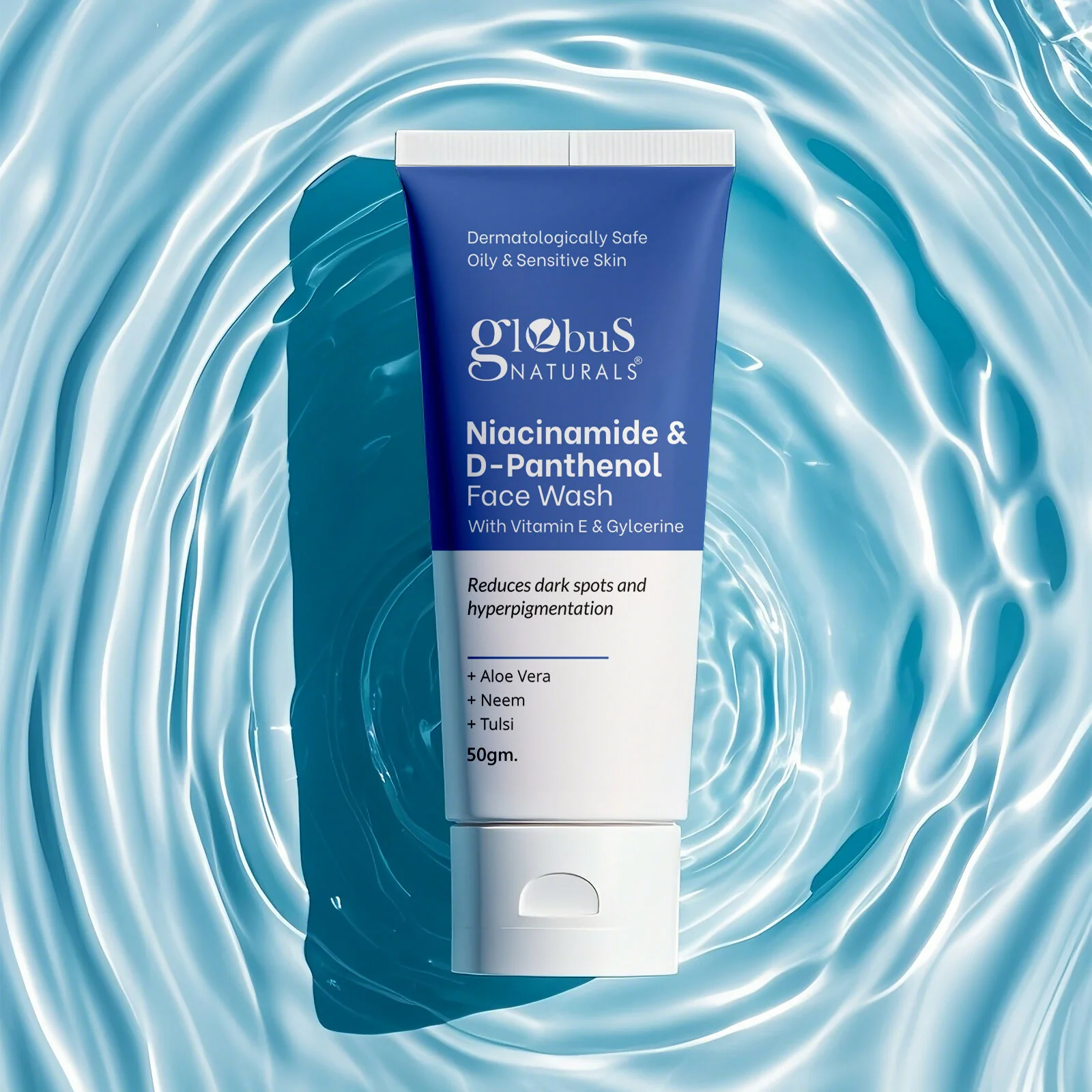 Globus Naturals Niacinamide & D-Panthenol Face Wash with Vitamin E & Glycerine - Image 3