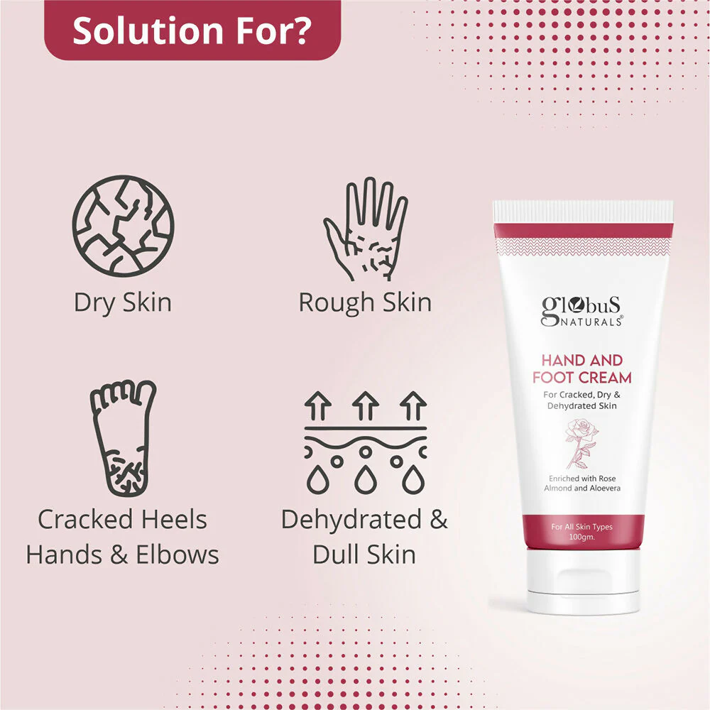 Globus Naturals Nourishing Hand & Foot Cream, On The Go Hydration - Image 4