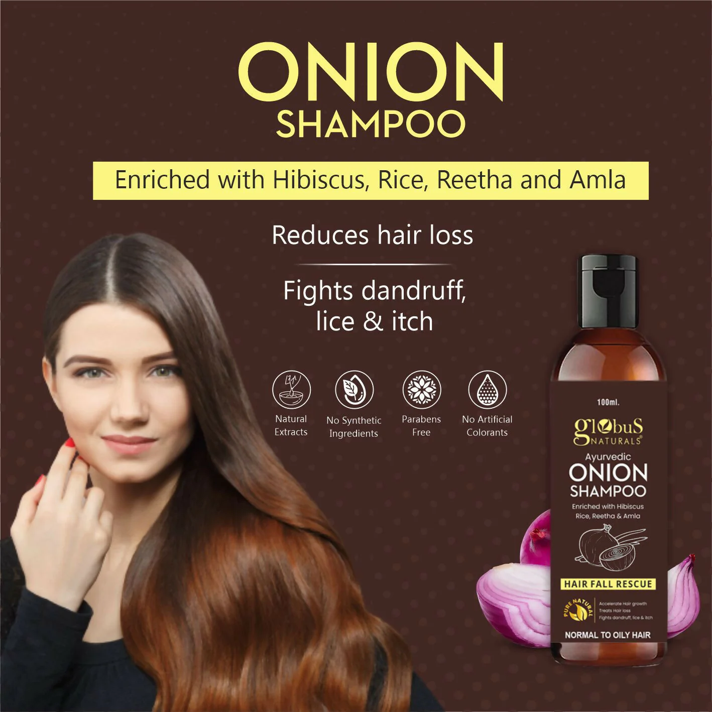 Globus Naturals Onion Shampoo - Image 4
