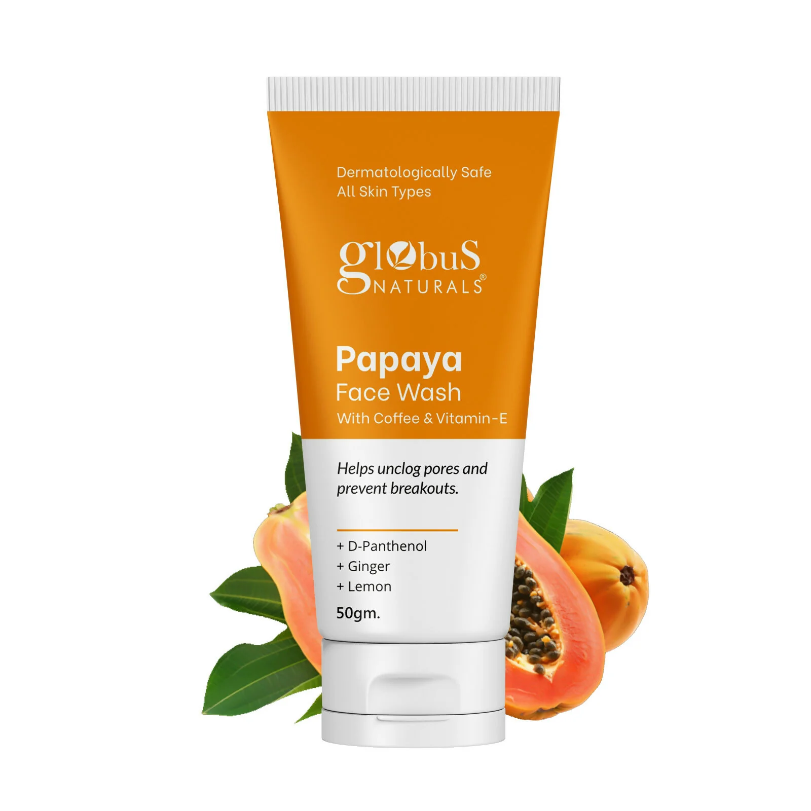 Globus Naturals Papaya Face Wash with Coffee & Vitamin-E - Image 2