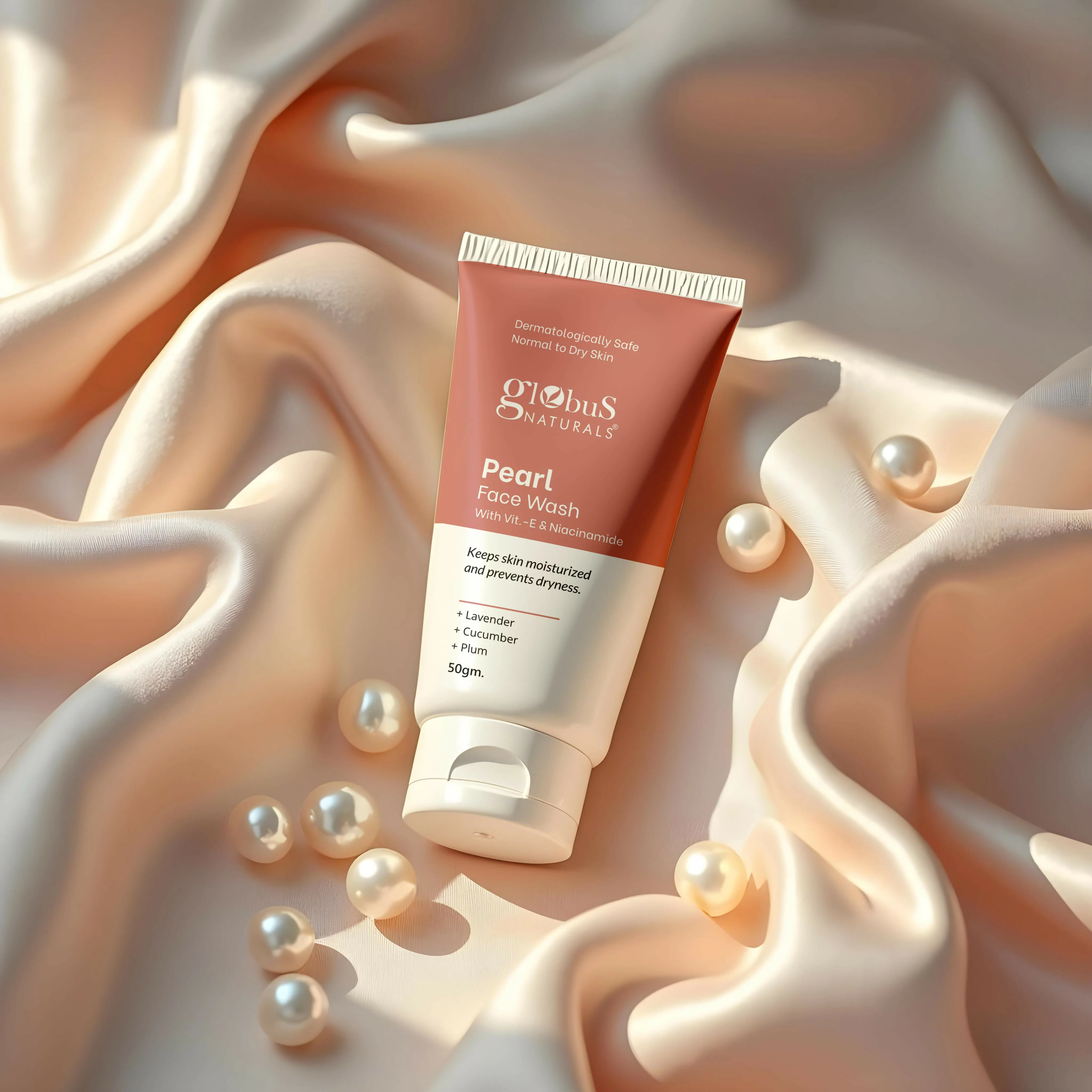 Globus Naturals Pearl Face Wash with Vitamin-E & Niacinamide - Image 3