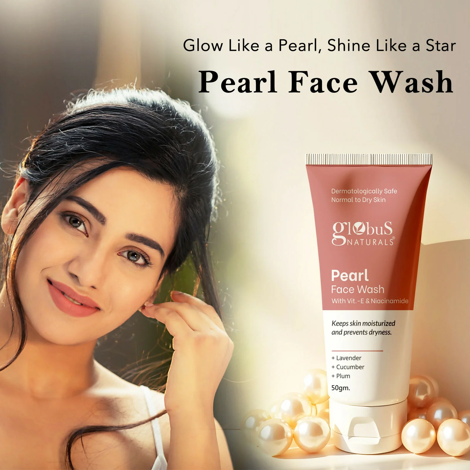 Globus Naturals Pearl Face Wash with Vitamin-E & Niacinamide - Image 8