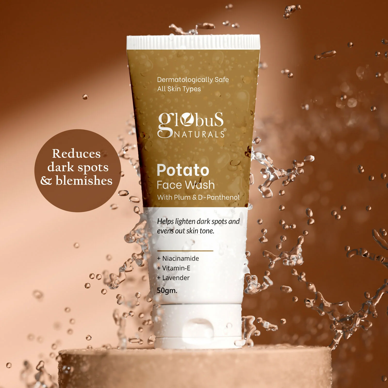 Globus Naturals Potato Face Wash with Plum & D-Panthenol - Image 4