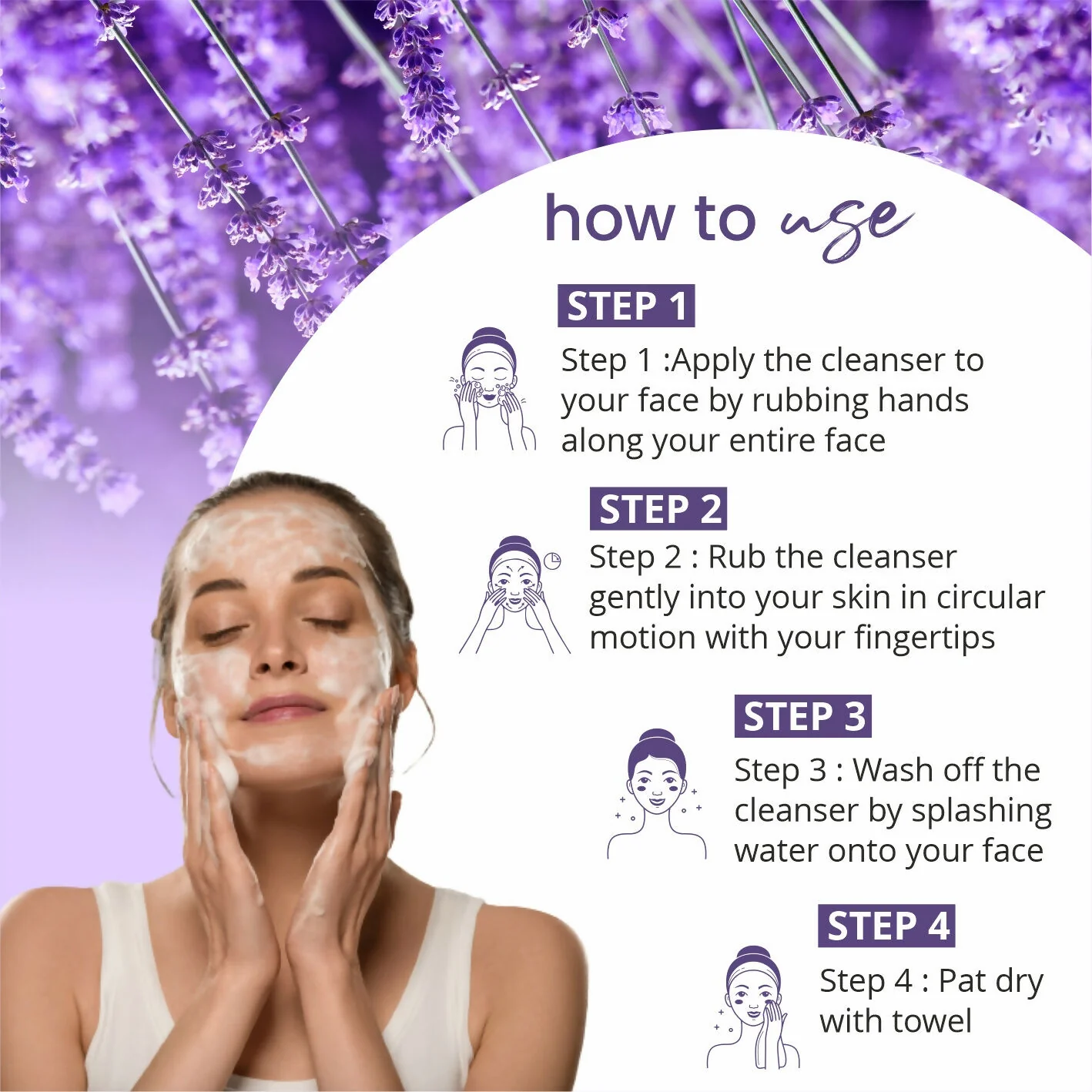 Globus Naturals Purifying Lavender Face Wash - Image 7