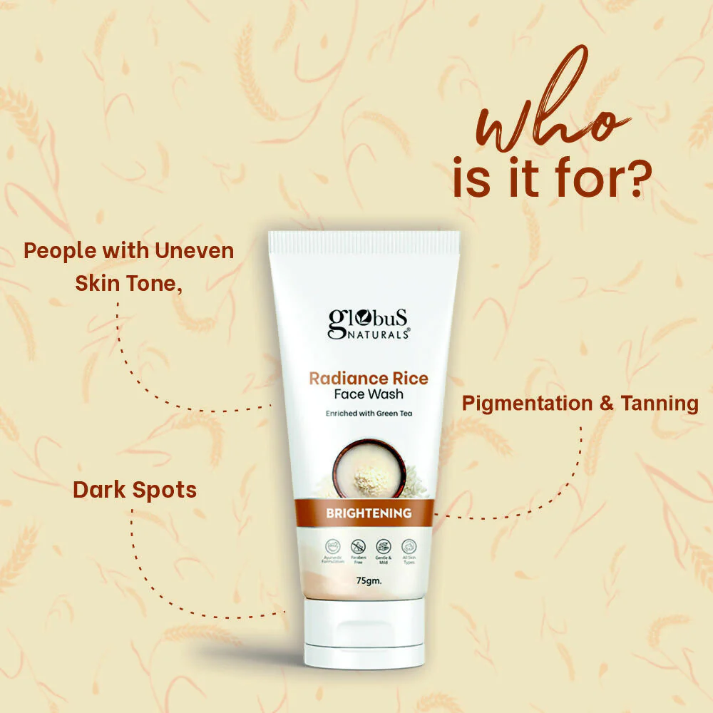Globus Naturals Radiance Rice Face Wash - Image 8