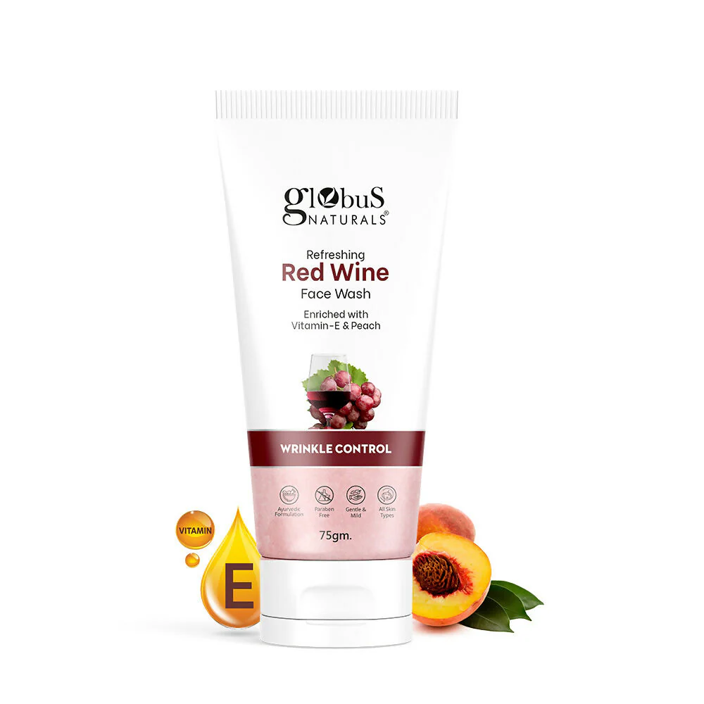 Globus Naturals Red Wine Hydrating Face Wash - Image 2