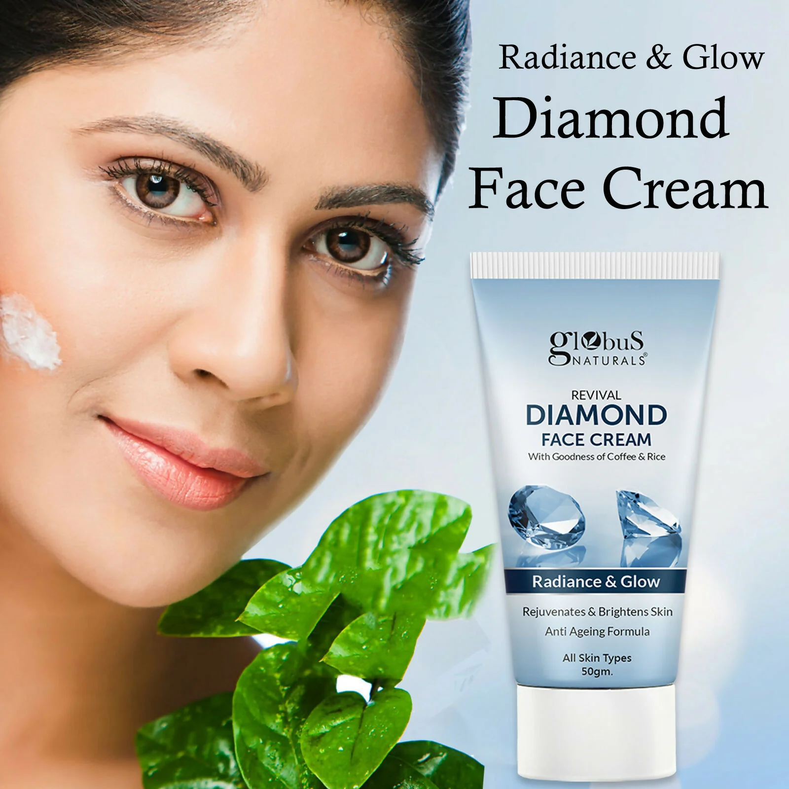 Globus Naturals Revival Diamond Face Cream, Suitable For All Skin Types - Image 10