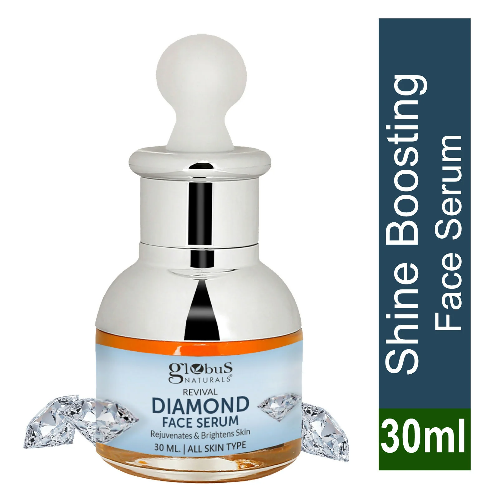 Globus Naturals Revival Diamond Shine Boosting & Anti Ageing Face Serum - Image 8