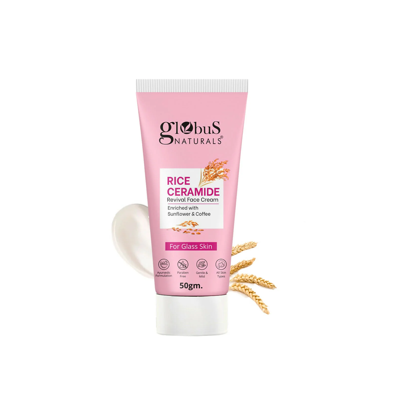 Globus Naturals Rice Ceramide Revival Face Cream - Image 2
