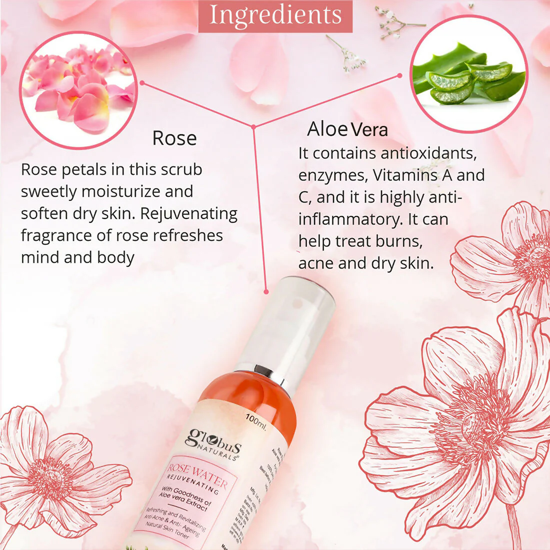 Globus Naturals Rose Toner - Image 5