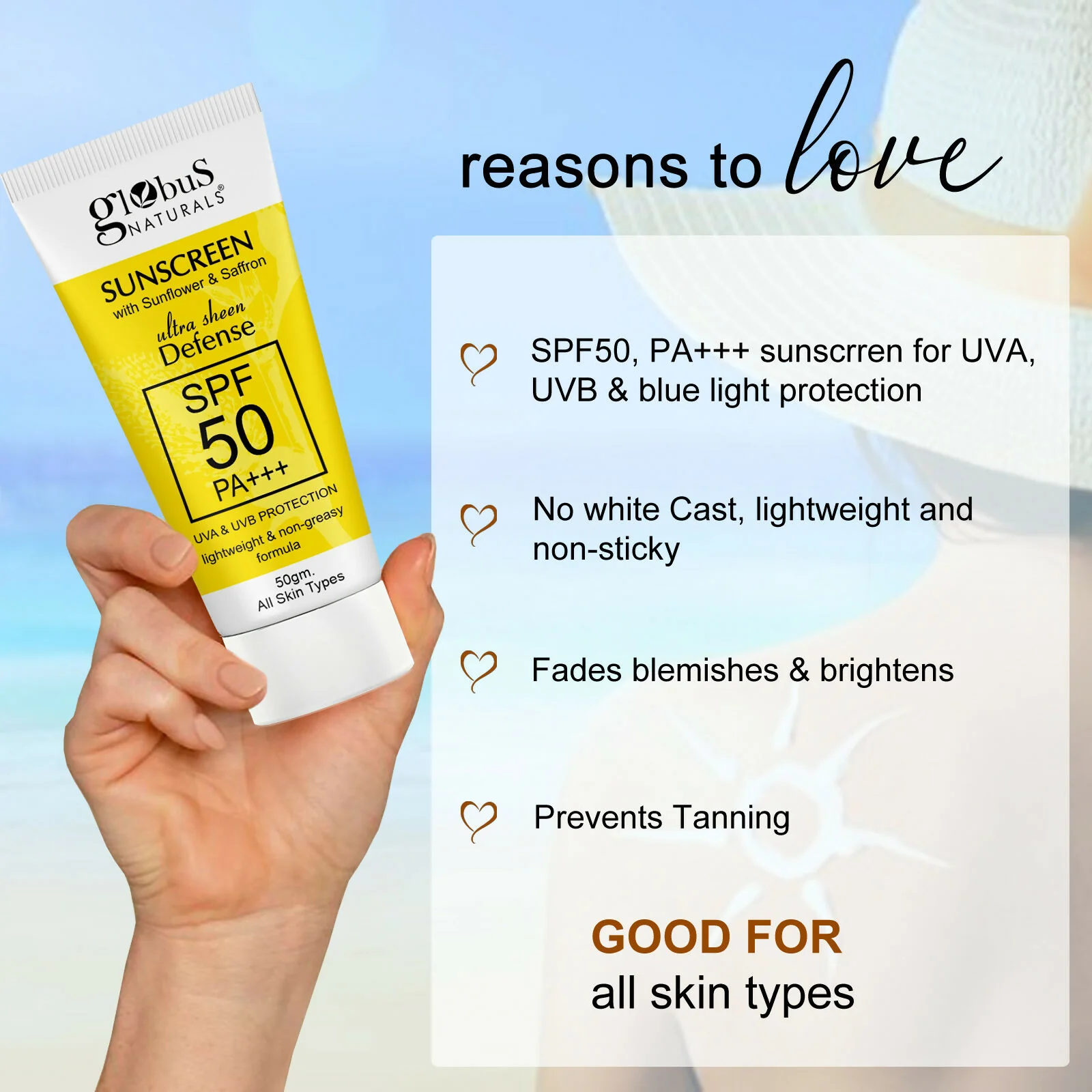 Globus Naturals Sunscreen with Ultra Sheen Defense - Image 6