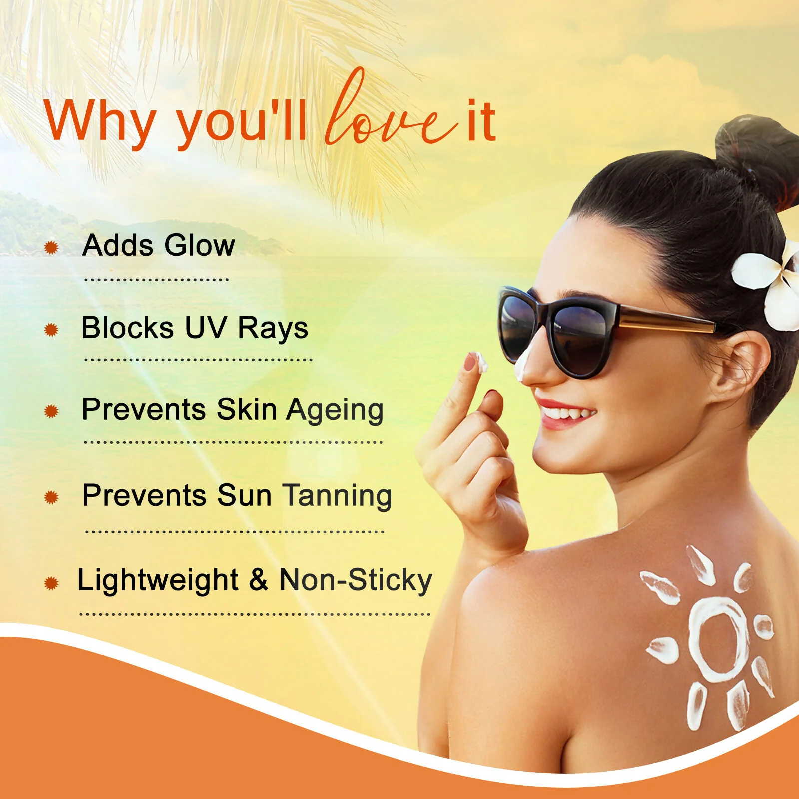 Globus Naturals Vitamin C Sunscreen Cream with Goodness of Coconut & Papaya For Sun Protection All Skin Types - Image 5