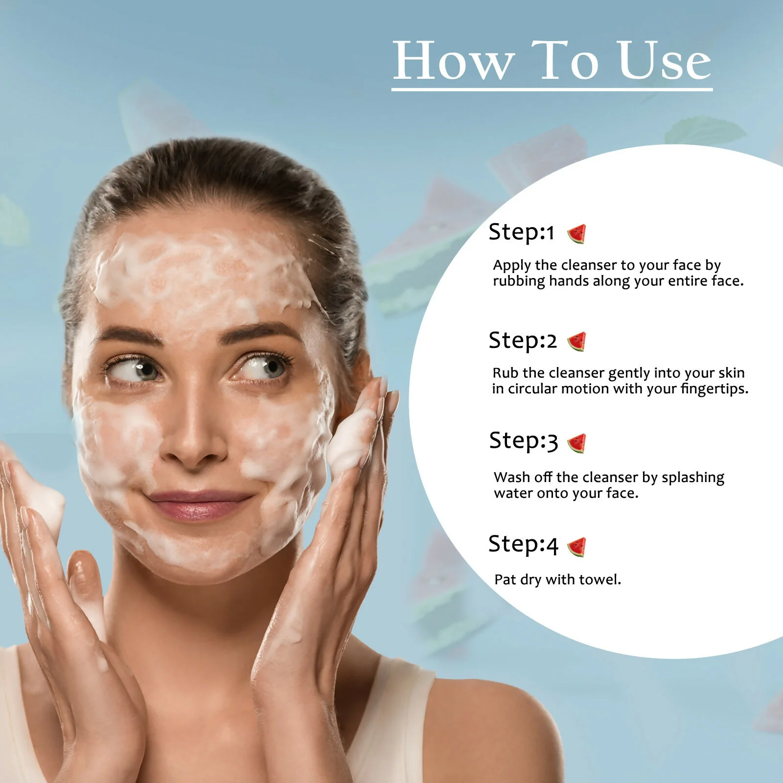 Globus Naturals Watermelon Face Wash with Vitamin B3 & Hyaluronic Acid - Image 10