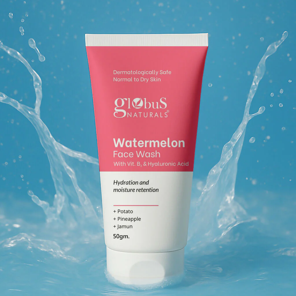 Globus Naturals Watermelon Face Wash with Vitamin B3 & Hyaluronic Acid - Image 5