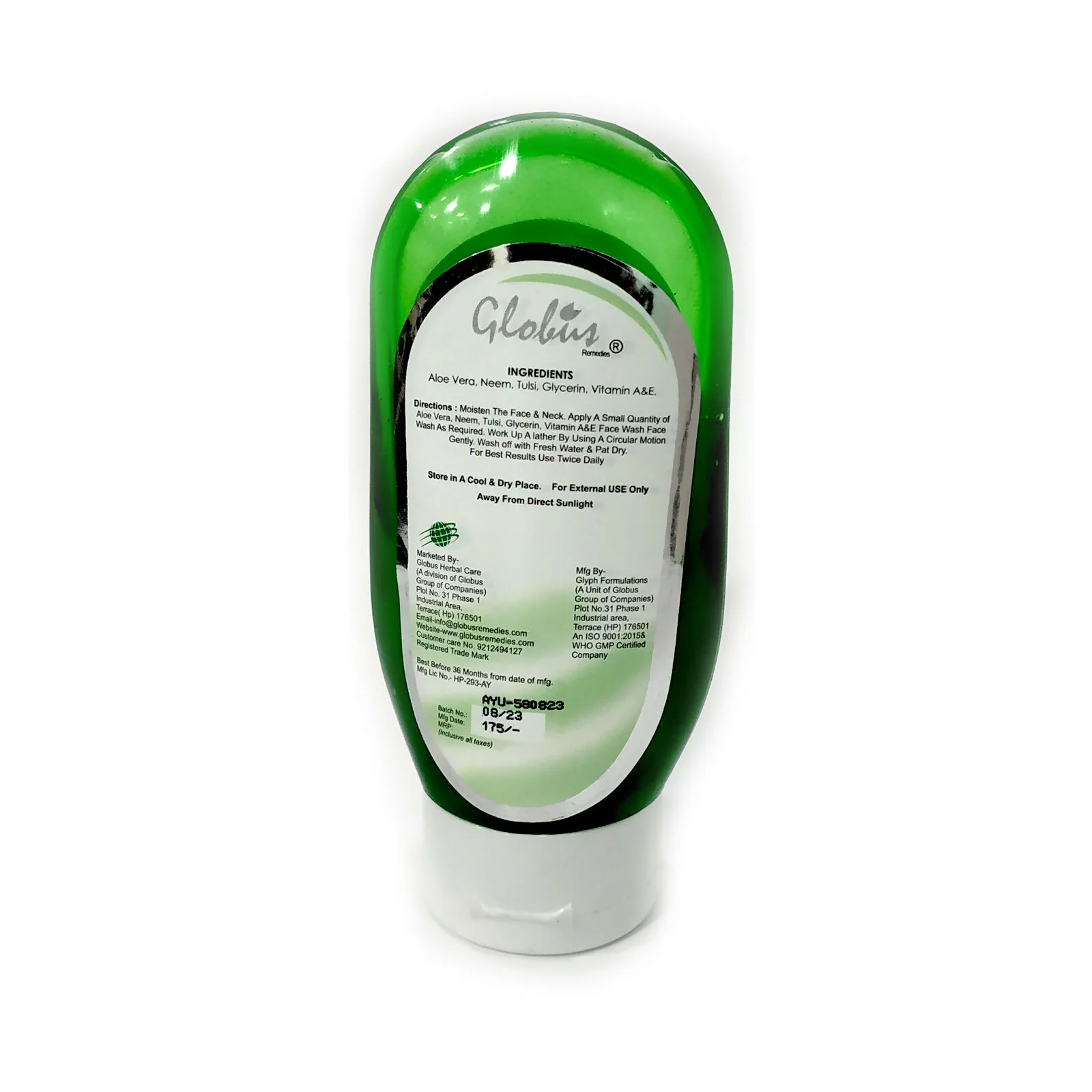 Globus Remedies Aloe vera Neem Tulsi Face Wash - Image 7