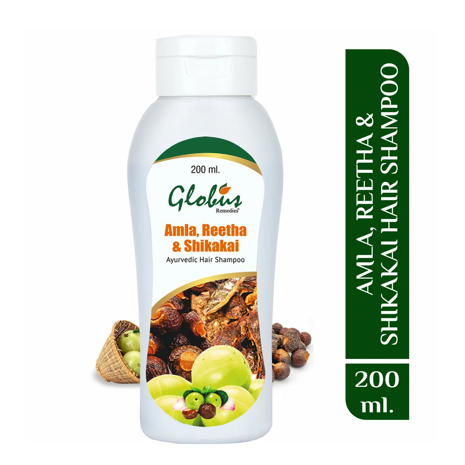 Globus Remedies Amla Reetha Shikakai Shampoo - Image 2
