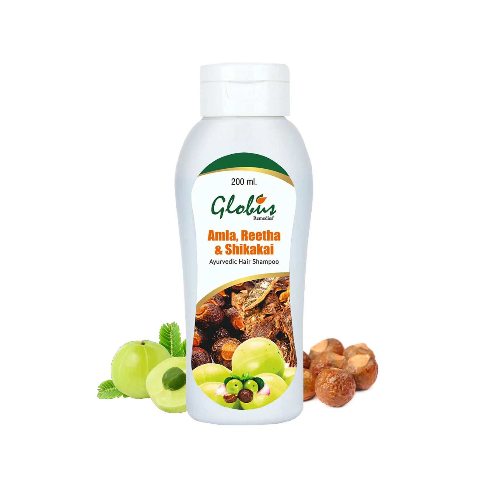 Globus Remedies Amla Reetha Shikakai Shampoo - Image 3