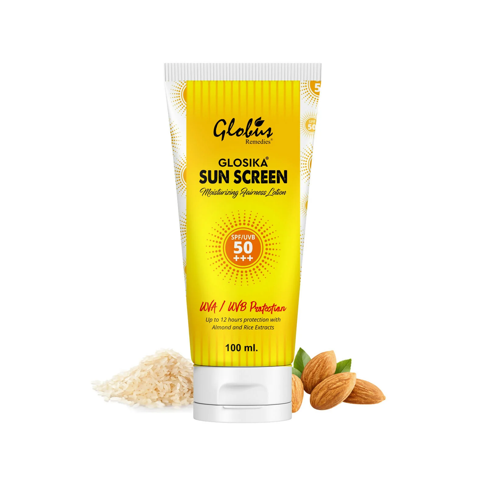 Globus Remedies Glosika Sunscreen Lotion, SPF 50 PA+++ Up to 12 hrs Protection - Image 3