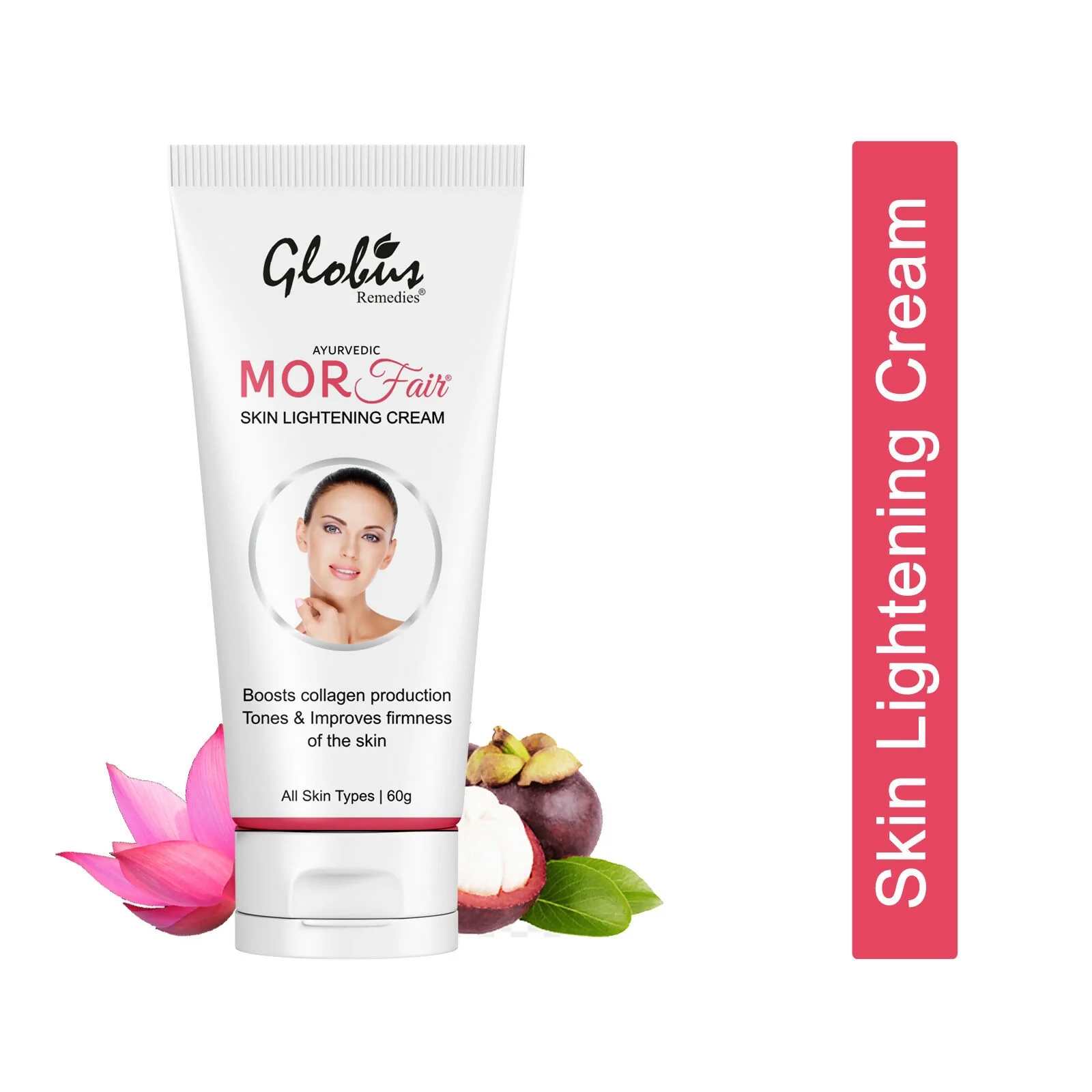 Globus Remedies Mor Fair Skin Lightening Cream, Enriched with Papaya & Orange - Image 2