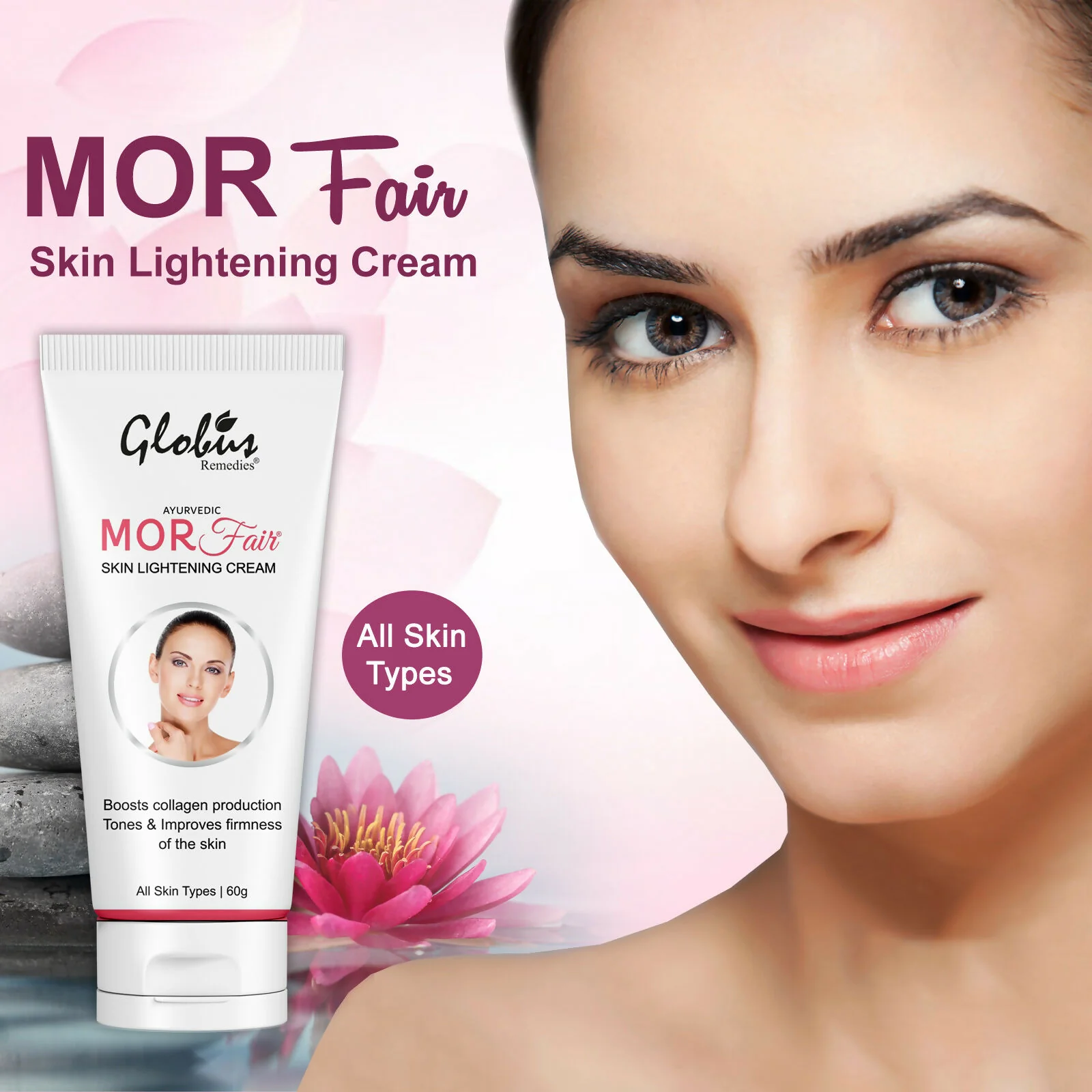 Globus Remedies Mor Fair Skin Lightening Cream, Enriched with Papaya & Orange - Image 6
