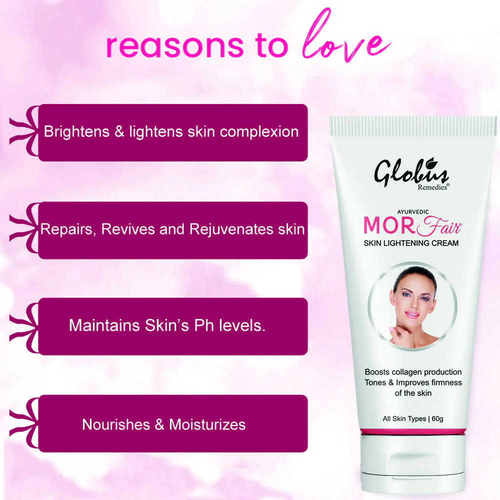 Globus Remedies Mor Fair Skin Lightening Cream, Enriched with Papaya & Orange - Image 8