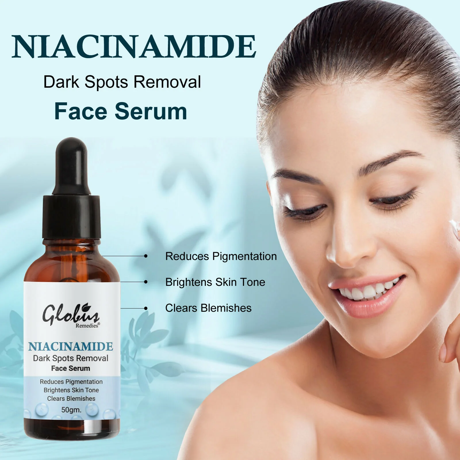 Globus Remedies Niacinamide Anti-Pigmentation Face Serum - Image 4