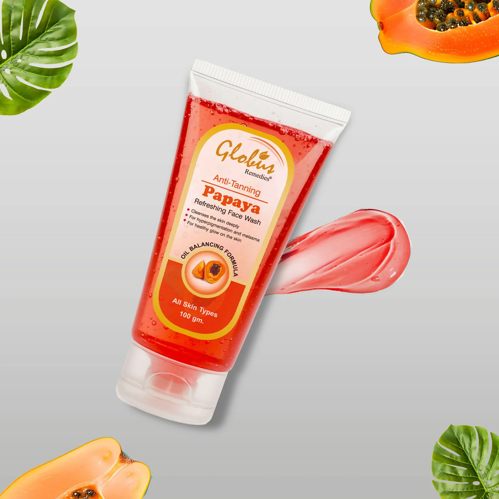 Globus Remedies Papaya Face Wash - Image 9