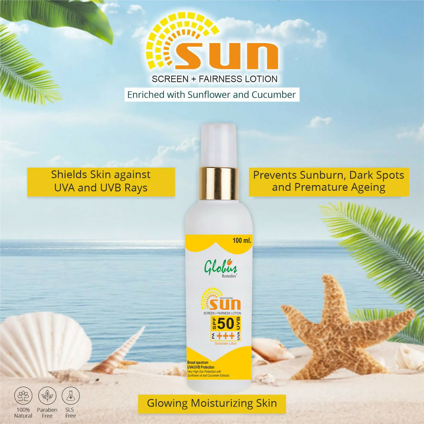 Globus Remedies Sunscreen Lotion - Image 3