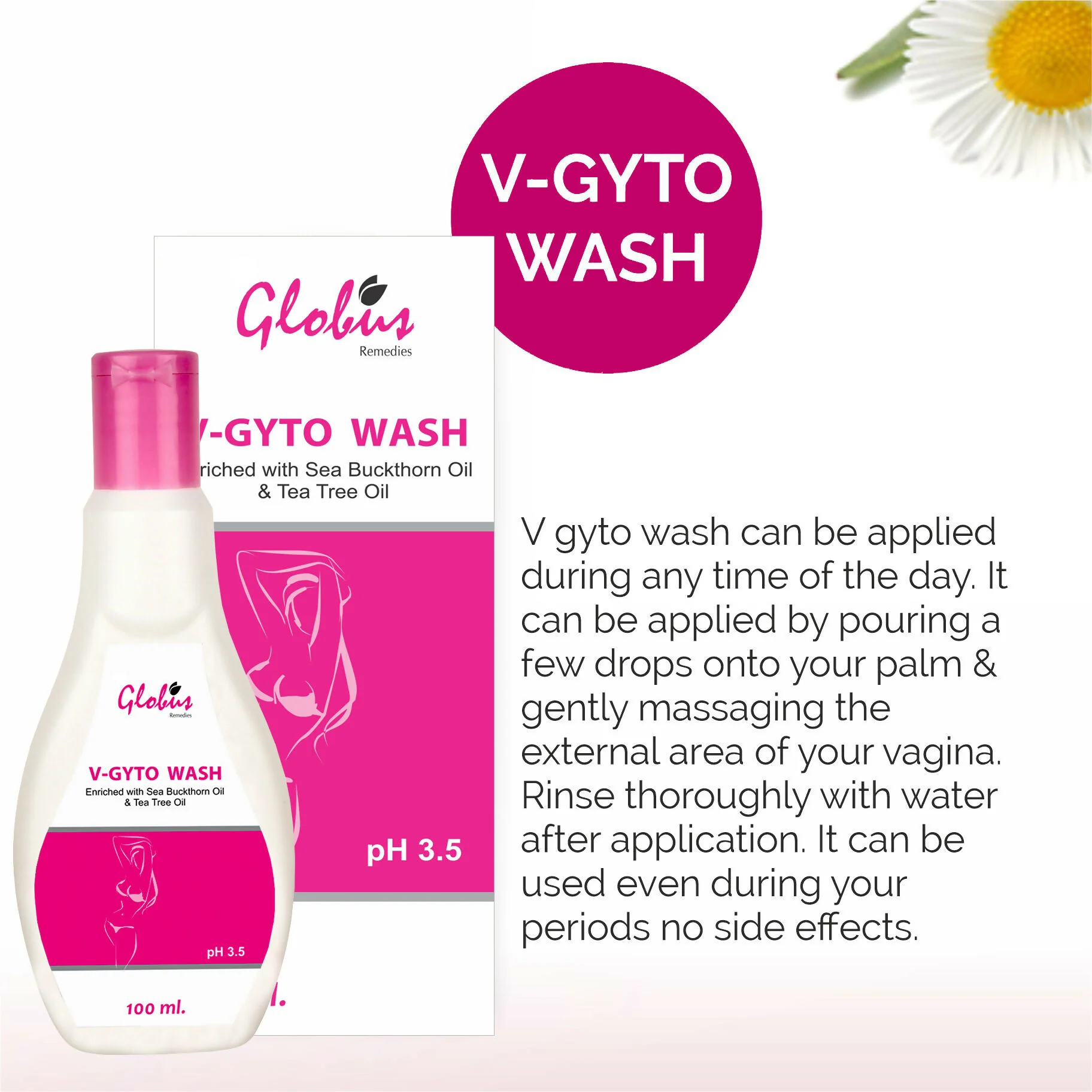Globus Remedies V - Gyto wash enriched with Sea Buckthorn oil & Tea Tree oil - Image 4