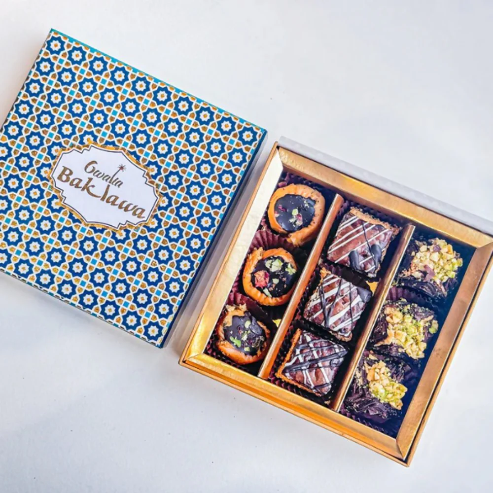 Gwalia Sweets Assorted Chocolate Baklawa Box - Image 3