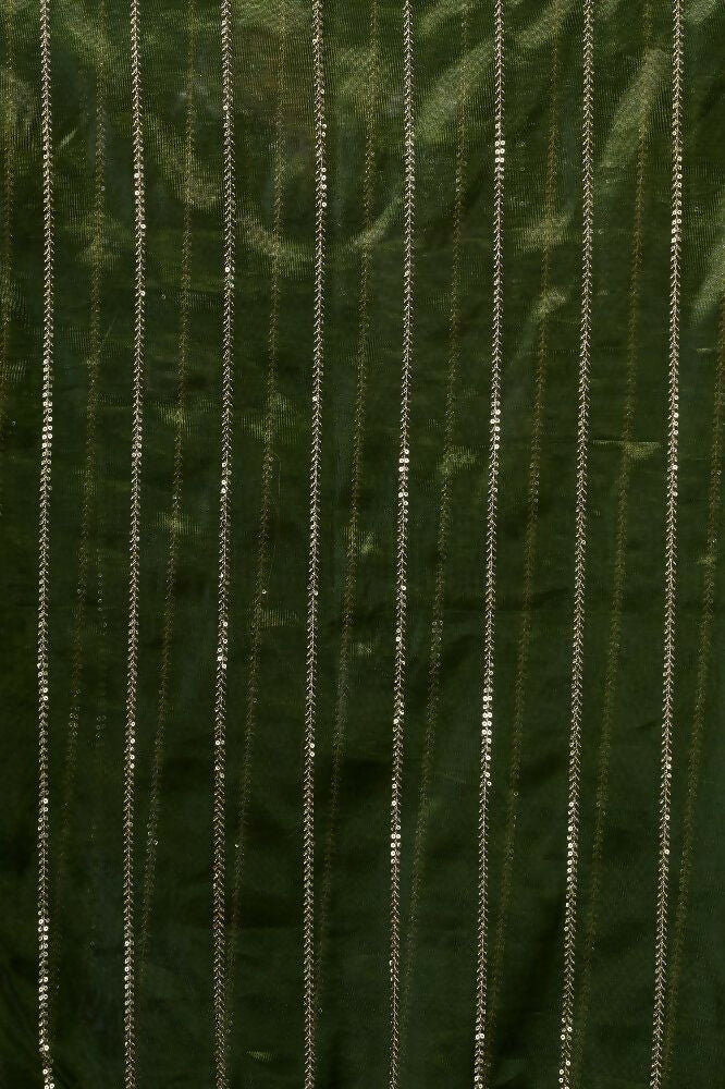Joban Fashion Green Net Party Wear Sarees - Image 6