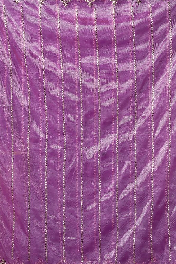 Joban Fashion Lavender Net Party Wear Sarees - Image 5