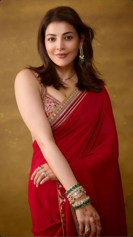 Joban Fashion Red Fandy Satin Silk Party Wear Sarees - Image 4