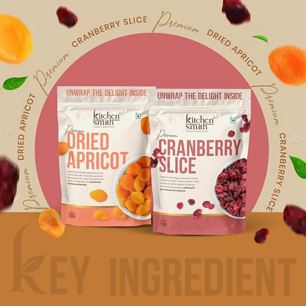 Kitchen Smith Premium Dried Apricot & Cranberry - Image 4