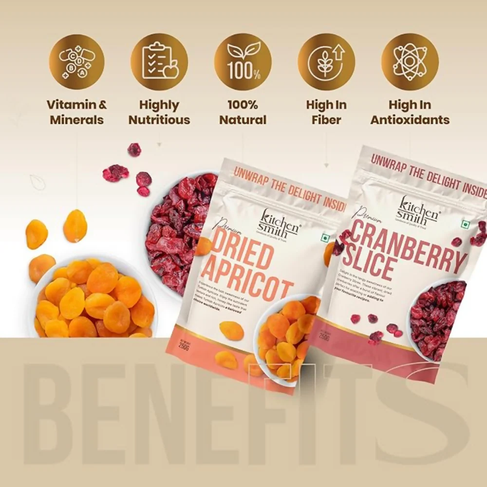 Kitchen Smith Premium Dried Apricot & Cranberry - Image 5