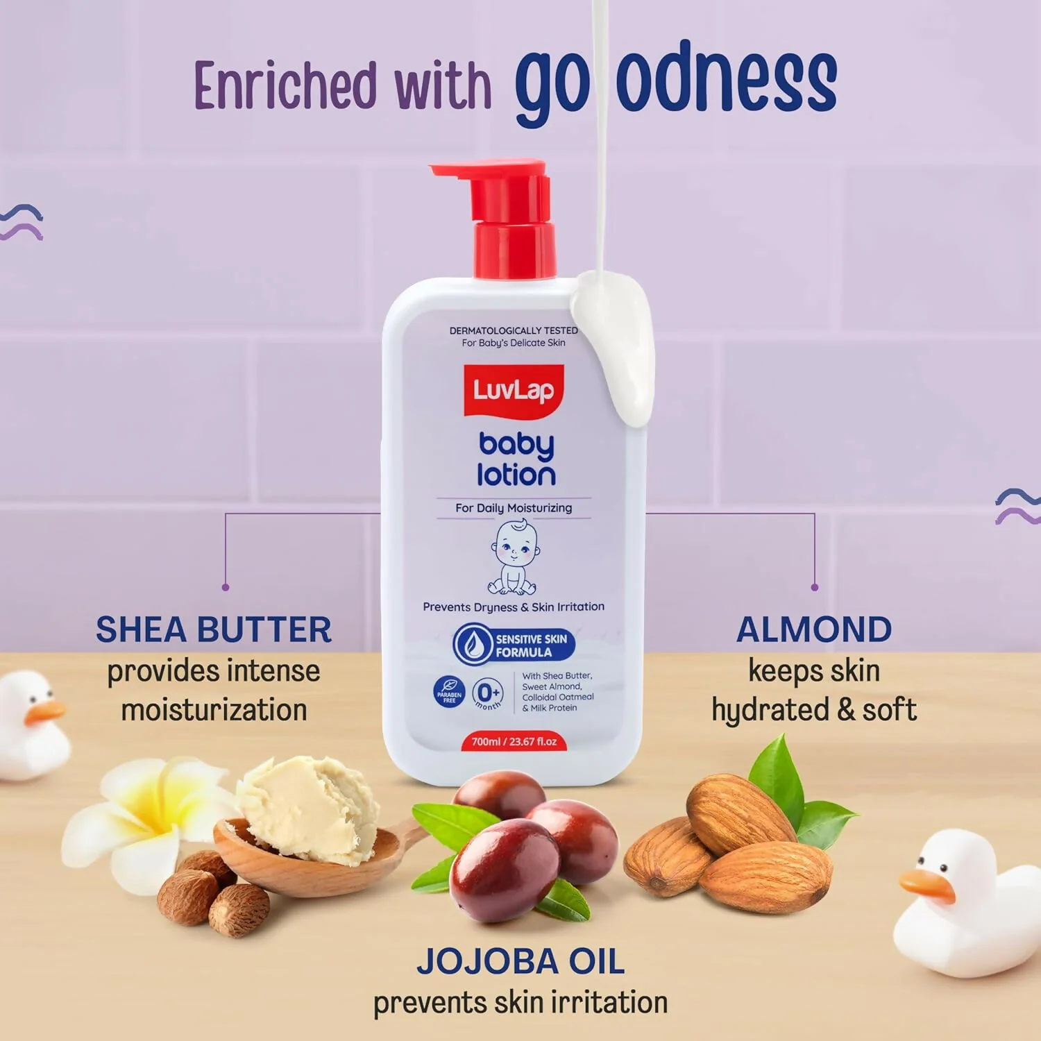 LuvLap Baby Lotion with Milk Protein - Image 3