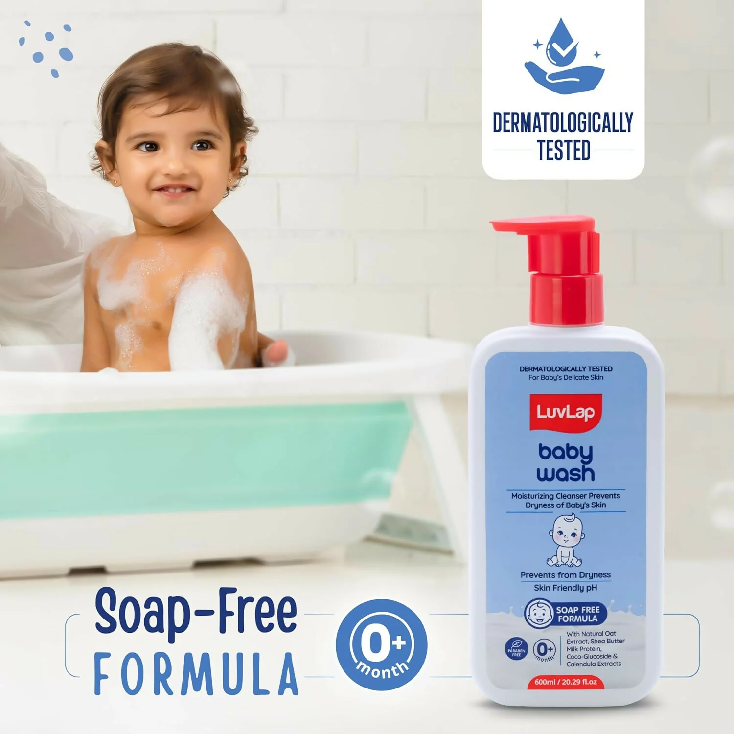 LuvLap Baby Wash + Baby Lotion Combo Set - Image 4