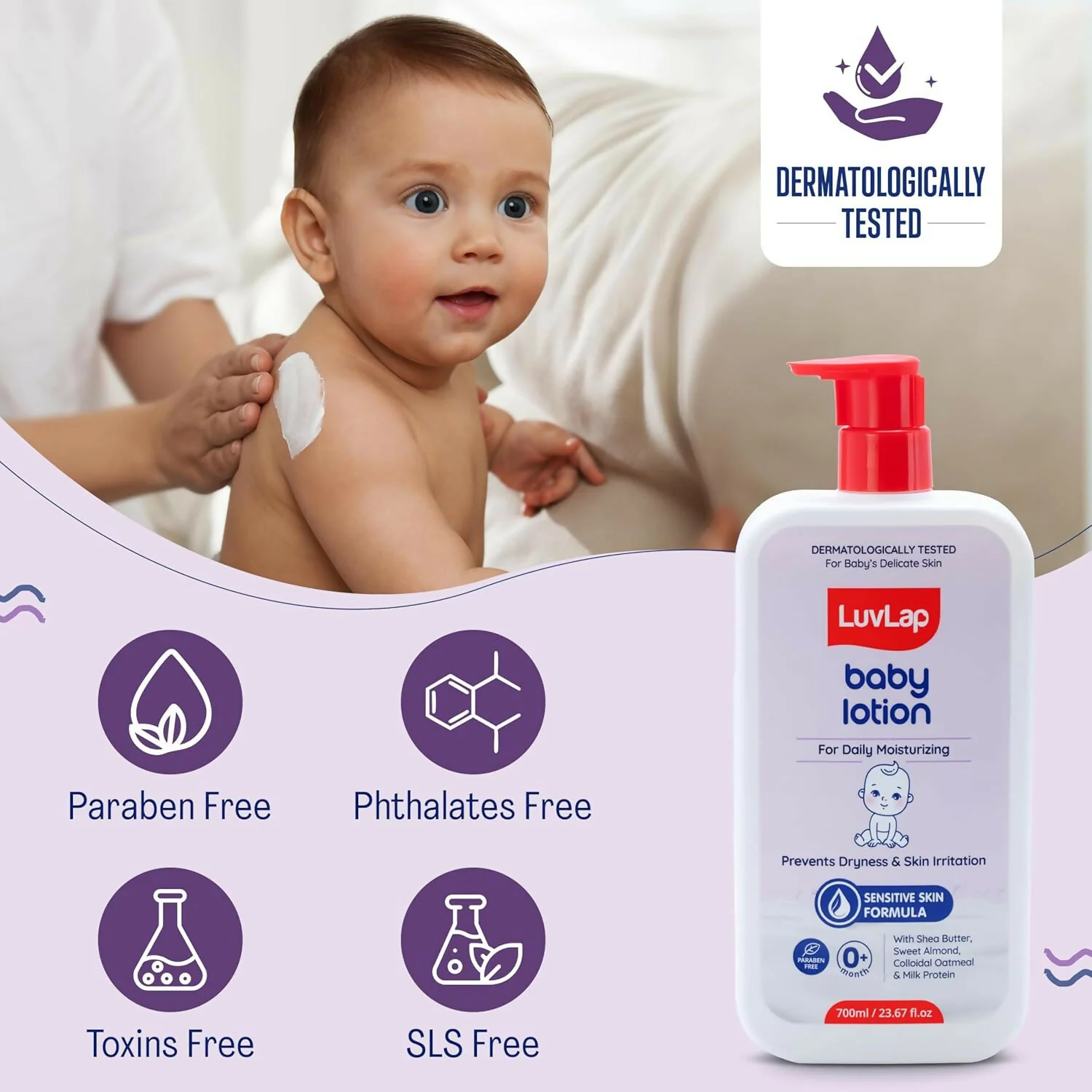 LuvLap Baby Wash + Baby Lotion Combo Set - Image 5
