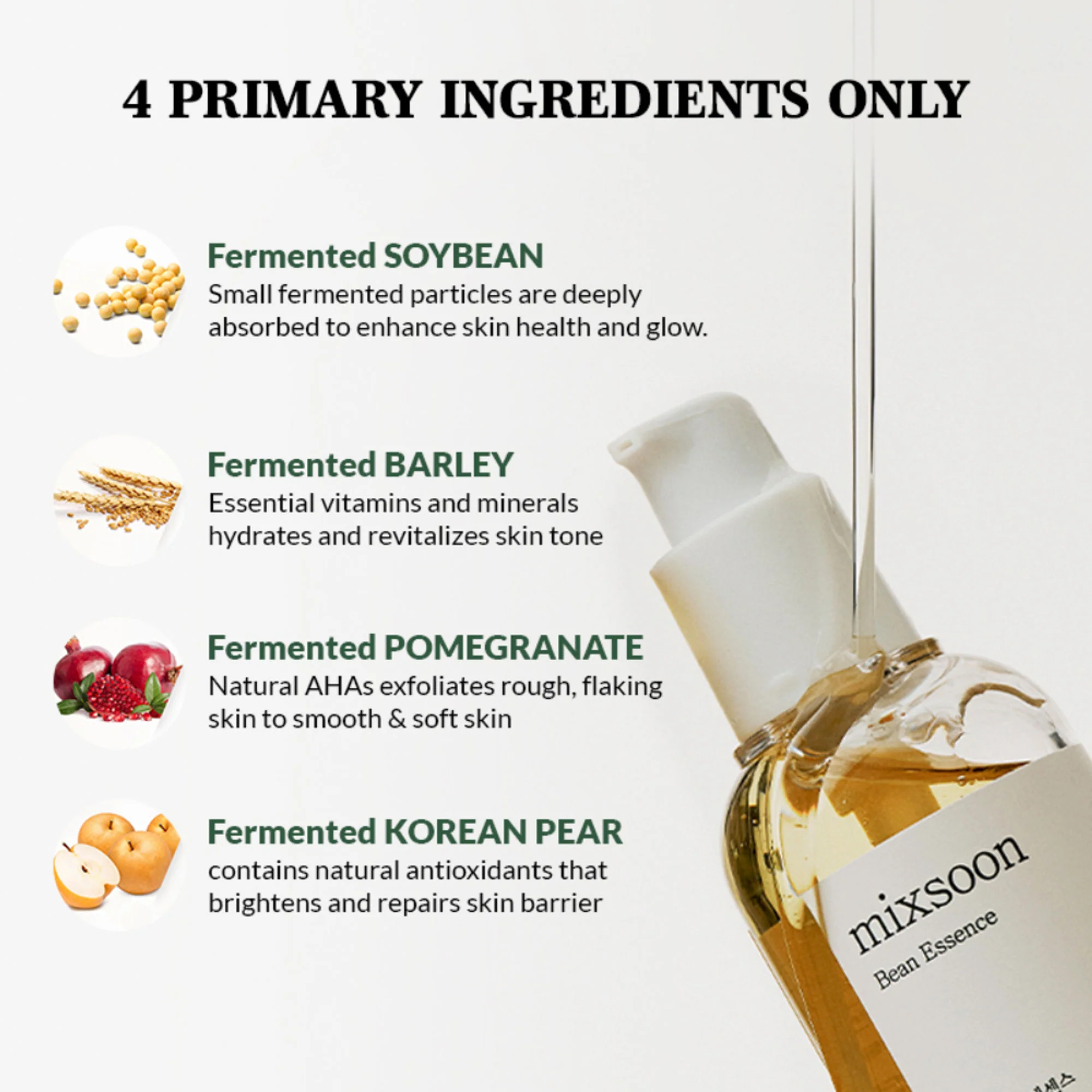 Mixsoon Bean Essence Serum, Hydrates Deeply, Brightens - Image 6